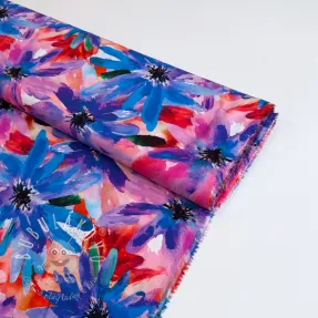 Viskóza ECOVERO Flowers design D digital print